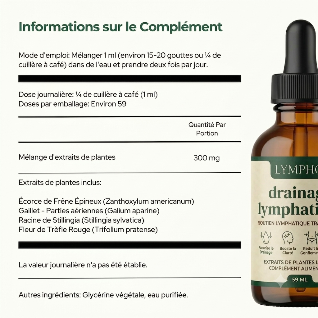 Sérum Drainant Naturel Lympho